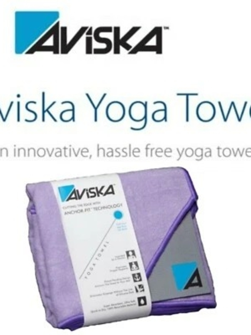 Purple Yoga Towel - Lightweight Grip Towel